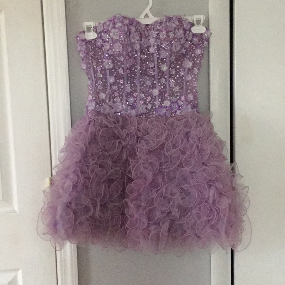 Strapless prom dress